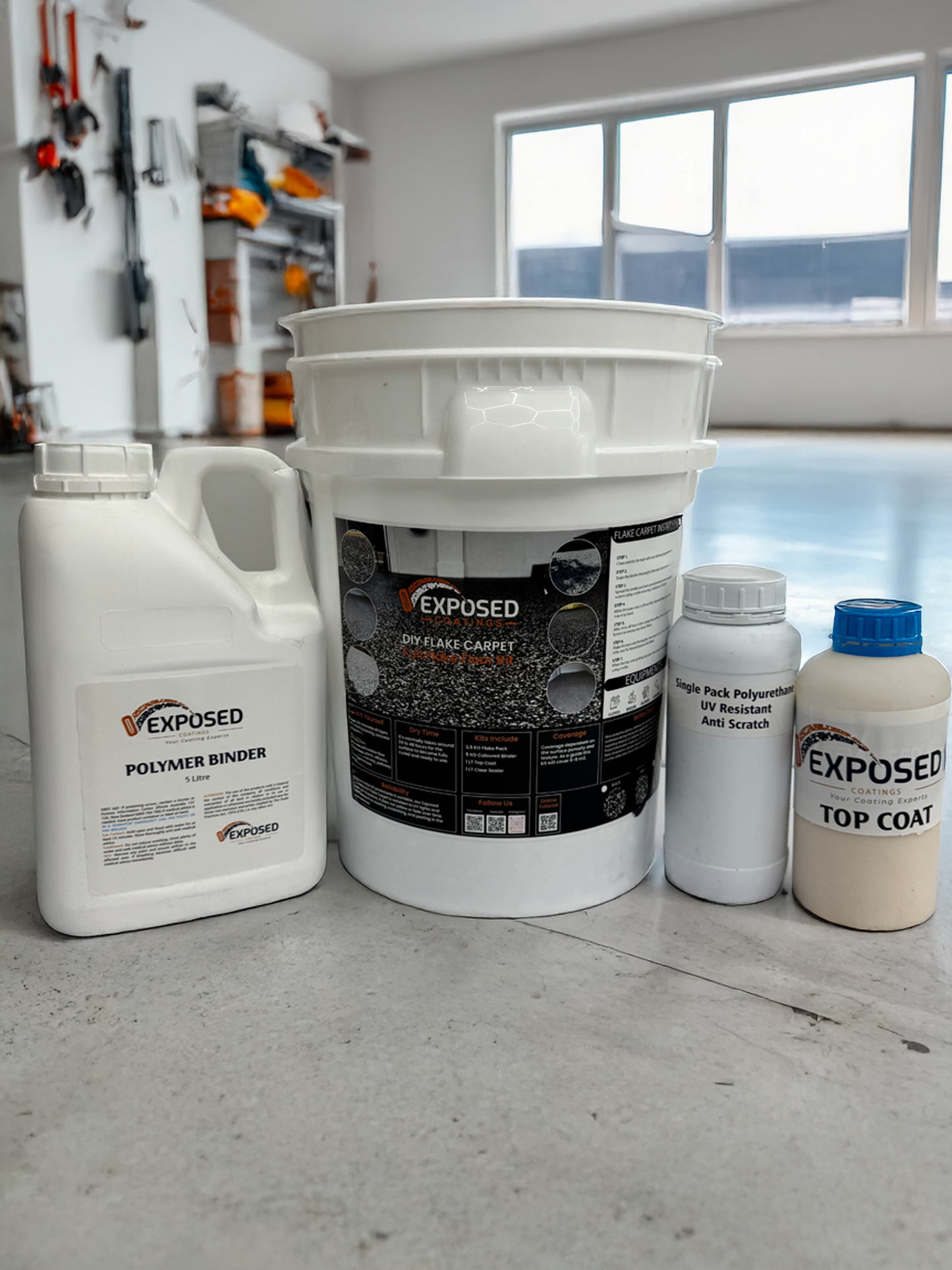 Flake Carpet DIY Kit White