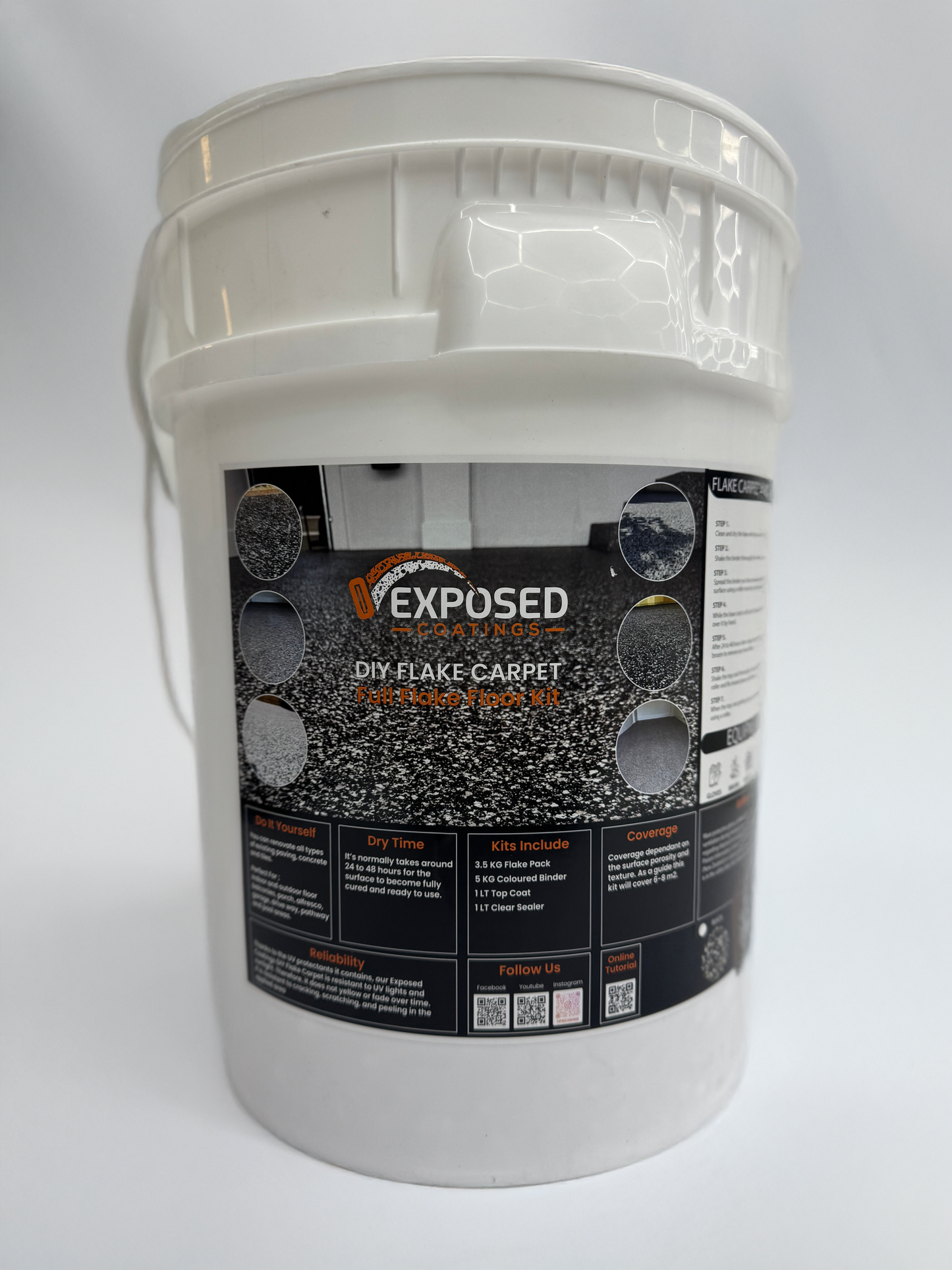 Flake Carpet DIY Kit White